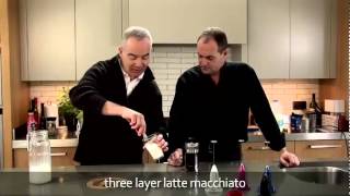 aerolatte  milk frother makes three layer caffè latte macchiato [upl. by Engen443]