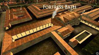 Animation of ancient Roman Fort in Caerleon Wales [upl. by Esinej]