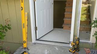 Jeld Wen Front Door Installation  Really crappy products and craftsmanship PART 1 [upl. by Purse]