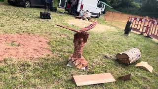 A fabulous range of wooden sculpture at Caerleon festival 2024 [upl. by Yankee]