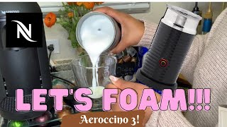 How To Foam Milk With Aeroccino 3 Make Coffee With Foam Tips amp Tricks  Easy Foamed Latte Recipe [upl. by Bronson]