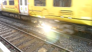 Merseyrail 507 009 making arcs at Birkdale station [upl. by Niuqram]